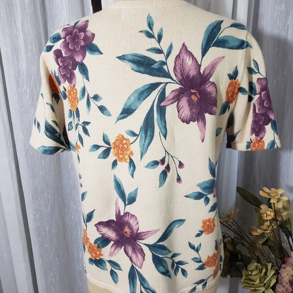 Alfred  Dunner  size PM short sleeve sweater - Picture 2 of 5